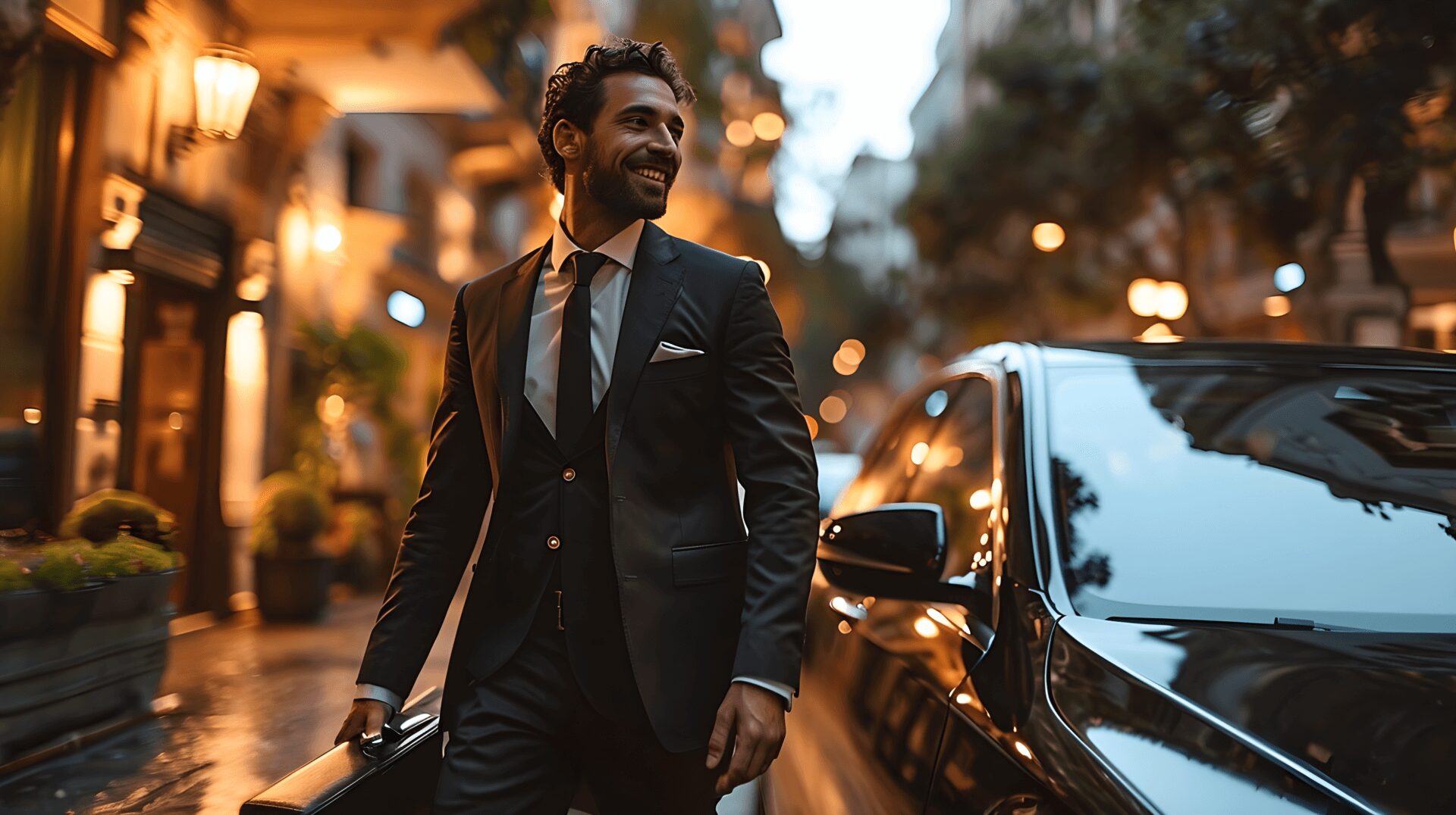 Elegant Male near a Limmo